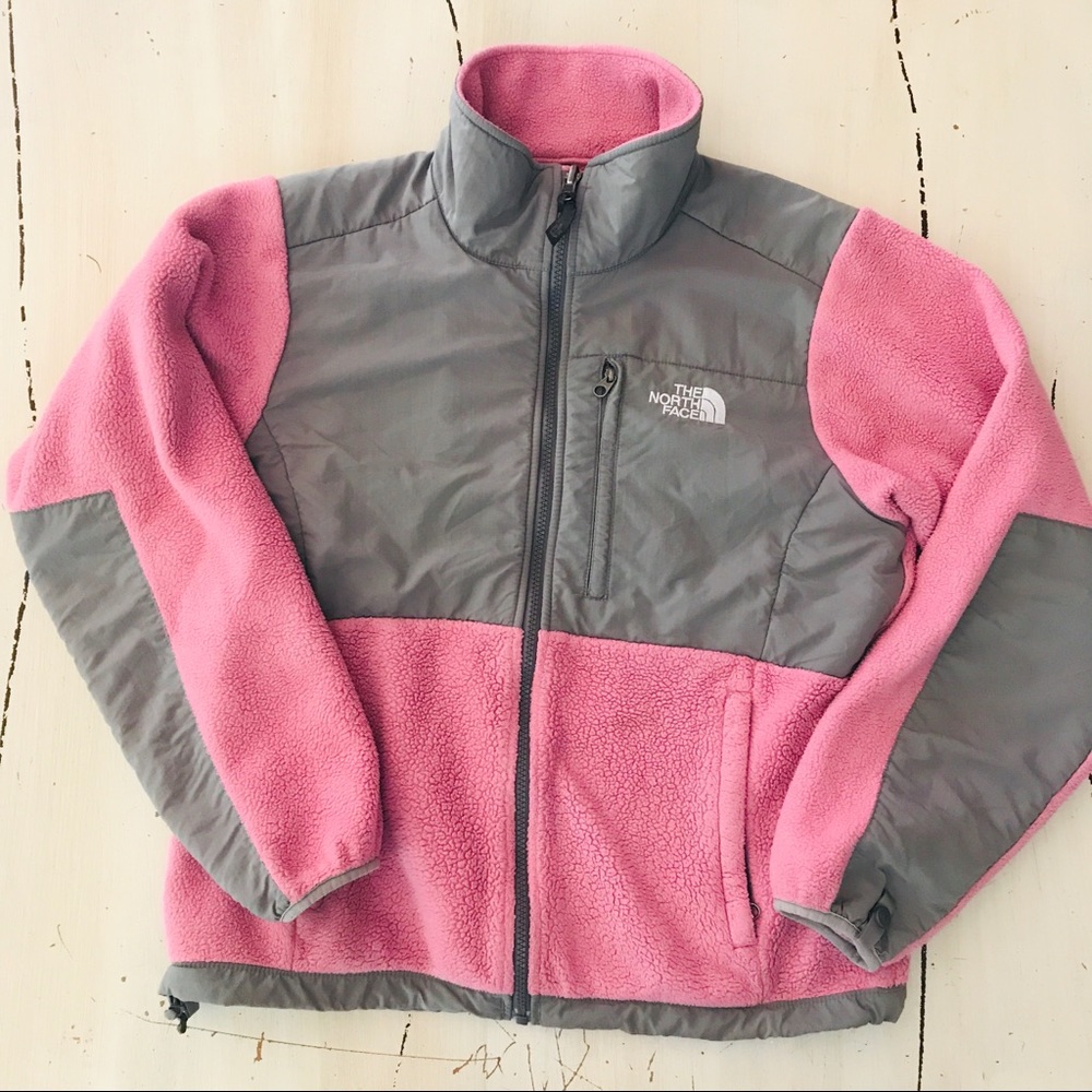Ladies SMALL The North Face Jacket Pink/Gray